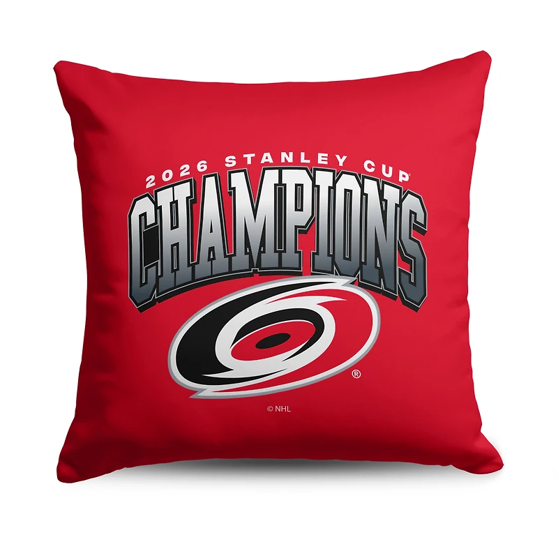The Northwest Group Carolina Hurricanes 2026 Stanley Cup Champions 18" x 18" Throw Pillow