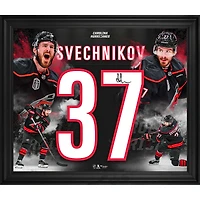Andrei Svechnikov Carolina Hurricanes Autographed 2026 Stanley Cup Champions Framed 20" x 24" Jersey Number Collage