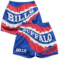 Men's Chalk Line Royal/Red Buffalo Bills Saw Blade Retro Shorts