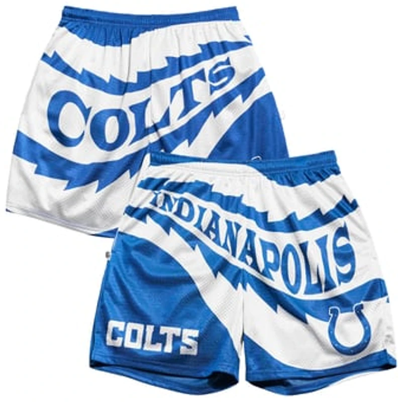 Men's Chalk Line Royal Indianapolis Colts Saw Blade Retro Shorts