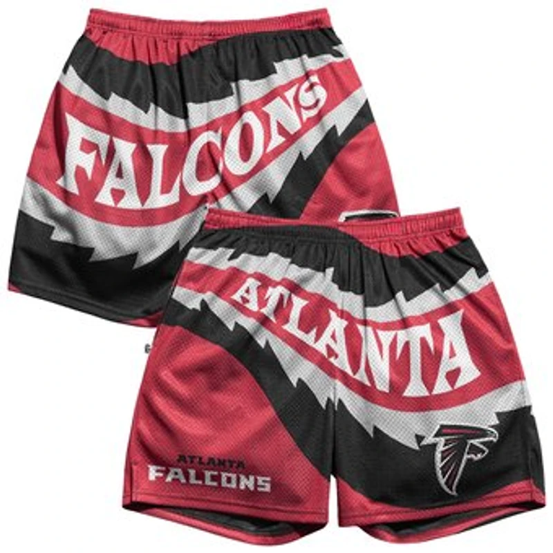 Men's Chalk Line Red Atlanta Falcons Saw Blade Retro Shorts