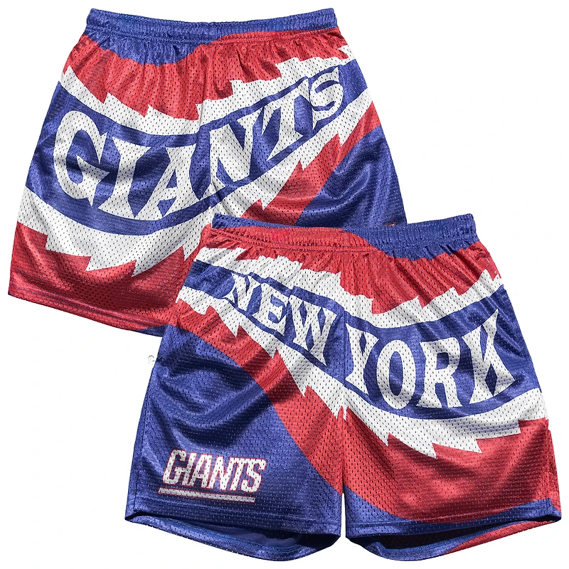 Men's Chalk Line Royal/Blue New York Giants Saw Blade Retro Shorts