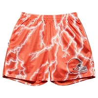 Men's Chalk Line Orange Cleveland Browns Lightning Retro Shorts