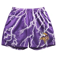 Men's Chalk Line Purple Minnesota Vikings Lightning Retro Shorts