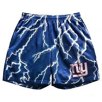 Men's Chalk Line Royal New York Giants Lightning Retro Shorts