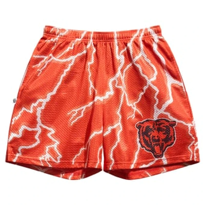 Men's Chalk Line Orange Chicago Bears Lightning Retro Shorts