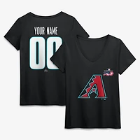 Women's Black Arizona Diamondbacks Celebrating America's 250th Personalized Name & Number V-Neck T-Shirt