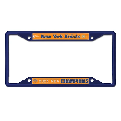 WinCraft New York Knicks 2026 NBA Finals Champions Laser Cut Colored Metal License Plate Frame