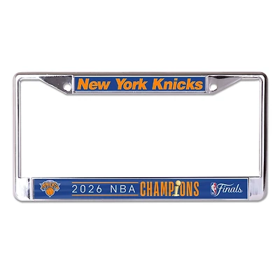 WinCraft New York Knicks 2026 NBA Finals Champions Laser Cut Metal License Plate Frame