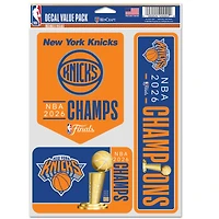 WinCraft New York Knicks 2026 NBA Finals Champions Three-Pack Fan Decal Set