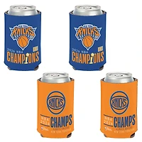 WinCraft New York Knicks Three-Time NBA Finals Champions Slim & 12oz. Can Cooler 4-Pack Set