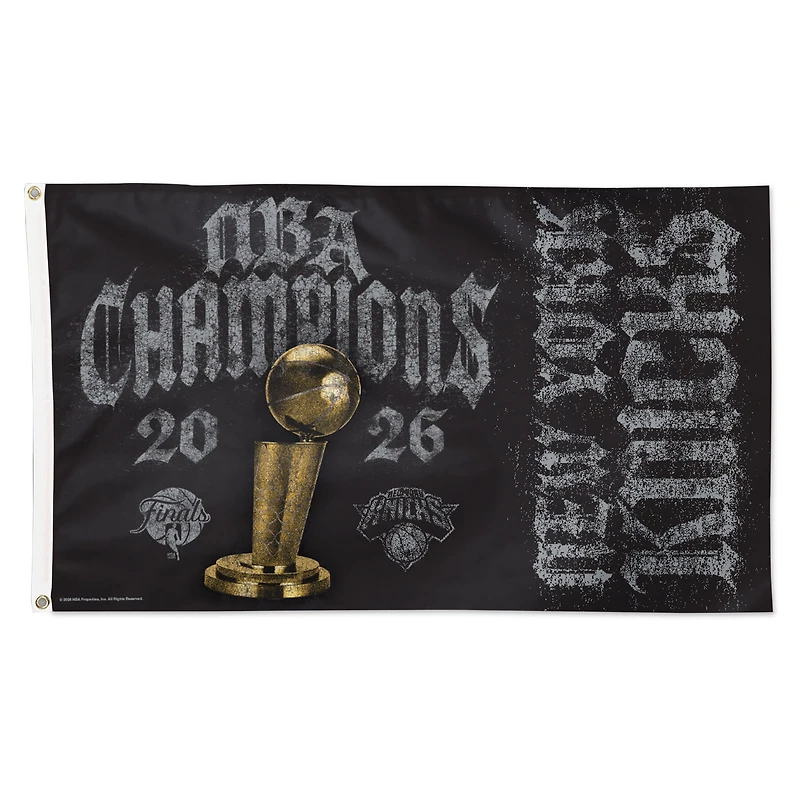 WinCraft New York Knicks 2026 NBA Finals Champions Locker Room 3' x 5' Single-Sided Deluxe Flag