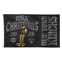 WinCraft New York Knicks 2026 NBA Finals Champions Locker Room 3' x 5' Single-Sided Deluxe Flag