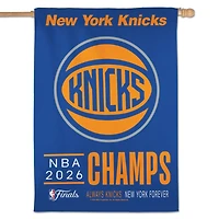WinCraft New York Knicks 2026 NBA Finals Champions Double-Sided 28" x 40" Vertical Banner