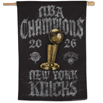 WinCraft New York Knicks 2026 NBA Finals Champions Locker Room 28" x 40" One-Sided Vertical Banner