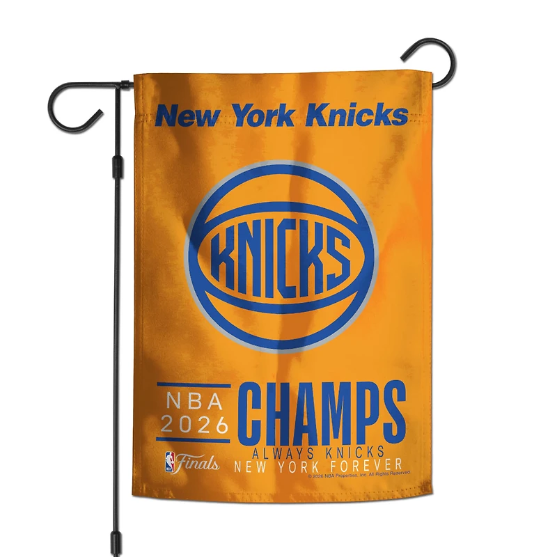 WinCraft New York Knicks 2026 NBA Finals Champions 12" x 18" Double-Sided Garden Flag
