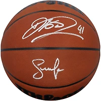 Dirk Nowitzki & Steve Nash Dallas Mavericks Autographed Wilson Official Game Basketball