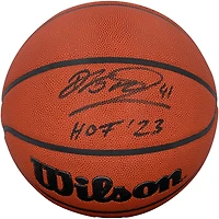 Dirk Nowitzki Dallas Mavericks Autographed Wilson Authentic Series Indoor/Outdoor Basketball with "HOF 23" Inscription in Black Ink