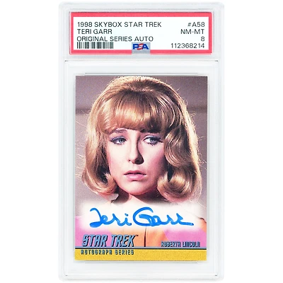 Teri Garr Autographed 1998 Skybox Star Trek #A58 PSA Authenticated 8 Card