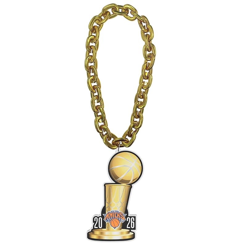 New York Knicks 2026 NBA Finals Champions Trophy Fan Chain