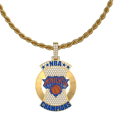 GLD New York Knicks 2026 NBA Finals Champions Logo Pendant
