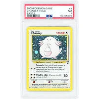 Chansey 2000 Pokemon Base Set 2 Holo Rare #3 PSA Authenticated 7 Card