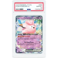 Lillie's Clefairy EX 2025 Pokemon Journey Together Double Rare #56 PSA Authenticated 10 Card