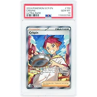 Crispin 2024 Pokemon Stellar Crown Ultra Rare #164 PSA Authenticated 10 Card