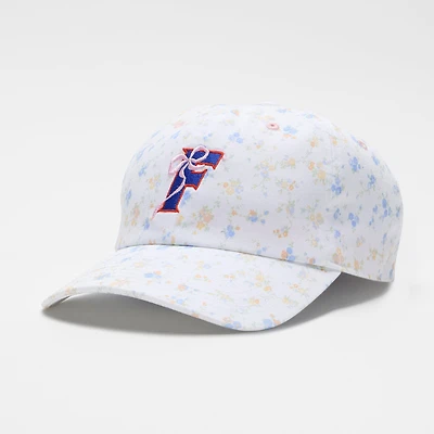 LoveShackFancy Women's White Florida Gators Floral Adjustable Hat