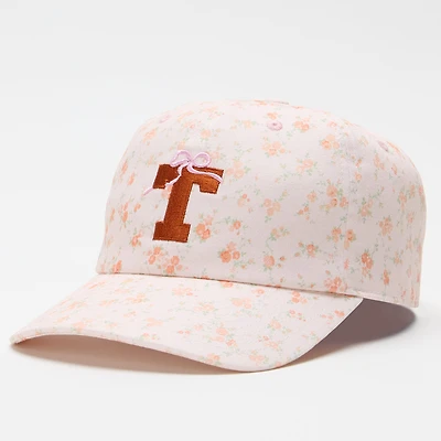 LoveShackFancy Women's White Texas Longhorns Floral Adjustable Hat