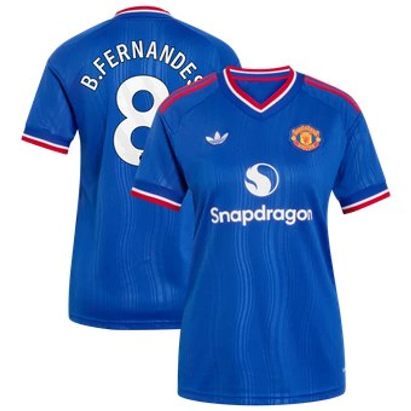 Women's adidas Bruno Fernandes Royal Manchester United 2026/27 Away Replica Jersey