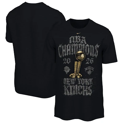 Unisex Nike Black New York Knicks 2026 NBA Finals Champions Locker Room T-Shirt