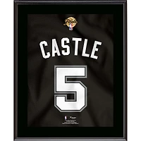 Stephon Castle San Antonio Spurs 10.5" x 13" 2026 NBA Finals Jersey Number Sublimated Player Plaque