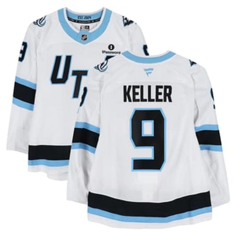 Clayton Keller Utah Mammoth Game-Used #9 White Jersey Worn During Round One of the 2026 Stanley Cup Playoffs vs. Vegas Golden Knights
