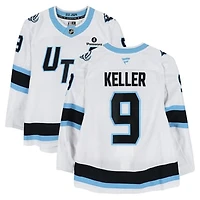 Clayton Keller Utah Mammoth Game-Used #9 White Jersey Worn During Round One of the 2026 Stanley Cup Playoffs vs. Vegas Golden Knights