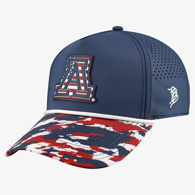 Unisex Branded Bills Navy Arizona Wildcats Stars & Stripes Rope Adjustable Hat