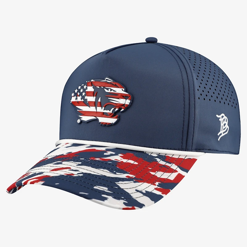 Unisex Branded Bills Navy Missouri Tigers Stars & Stripes Rope Adjustable Hat