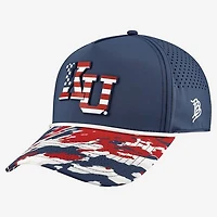 Unisex Branded Bills  Navy Kansas Jayhawks Stars & Stripes Rope Adjustable Hat