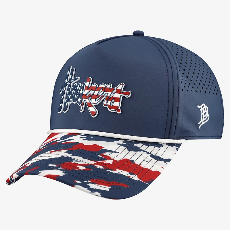 Unisex Branded Bills Navy Nebraska Huskers Stars & Stripes Rope Adjustable Hat