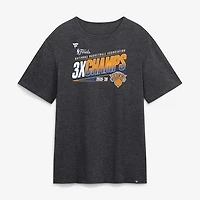 Men's Charcoal New York Knicks Three-Time NBA Finals Champions T-Shirt