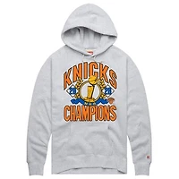 Unisex Homage Ash New York Knicks 2026 NBA Finals Champions Tri-Blend Hoodie