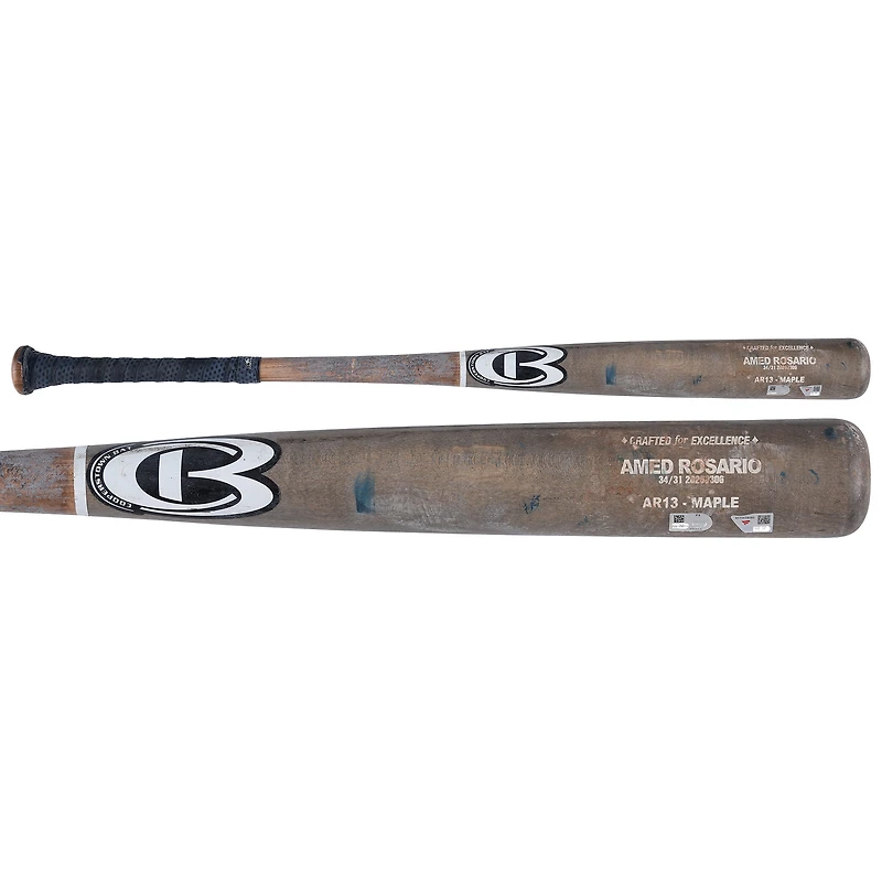 Amed Rosario New York Yankees Game-Used Gray Cooperstown Broken Bat vs. Houston Astros on April 25, 2026