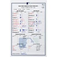 New York Yankees Game-Used Lineup Card vs. New York Mets on May 17, 2026