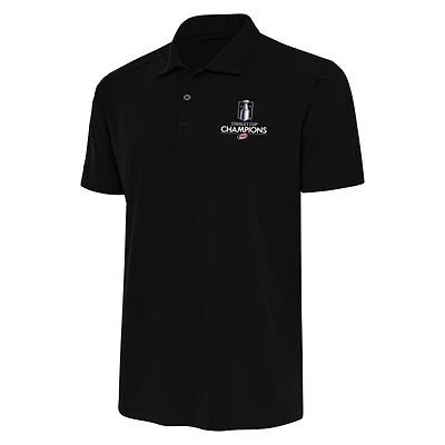 Men's Antigua Black Carolina Hurricanes 2026 Stanley Cup Champions Statement Polo