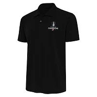 Men's Antigua Black Carolina Hurricanes 2026 Stanley Cup Champions Statement Polo