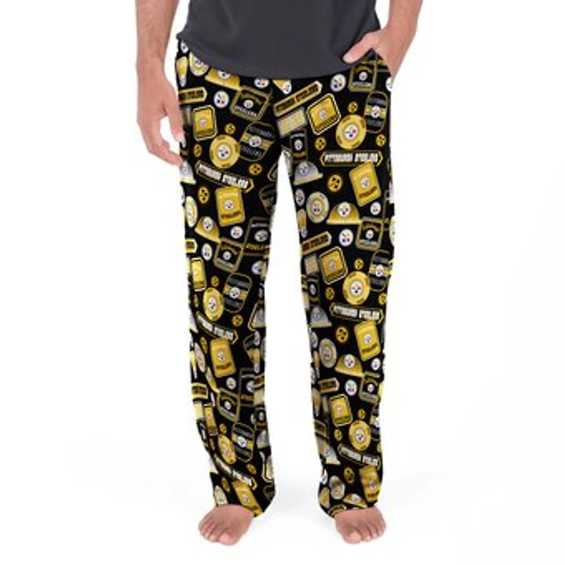 Men's Concepts Sport Black Pittsburgh Steelers Grady Pants