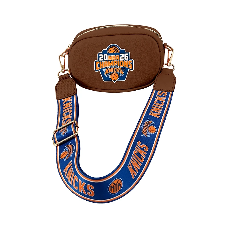 Women's Montana West Brown New York Knicks 2026 NBA Finals Champions Crossbody Bag