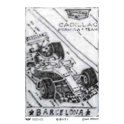 Cadillac Formula 1® Team x ODITI, Barcelona-Catalunya Grand Prix 2026 Artwork (Small, 16.5 x 23.4")