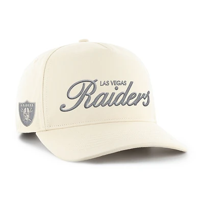 Men's '47 Natural Las Vegas Raiders Foundational Script Hitch Adjustable Hat