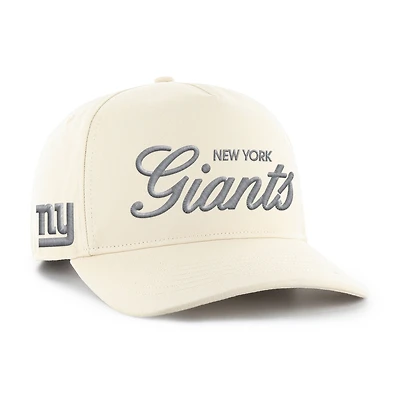 Men's '47 Natural New York Giants Foundational Script Hitch Adjustable Hat